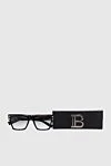 Balmain Black rectangular sunglasses for sun protection for women - acetate. Dark. Country of manufacture: Italy. Care: specialized cleaning - photo 5