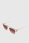 Balmain Transparent sunglasses for women with brown lenses - Additional: UV protection. plastic, metal. Country of manufacture: Italy. Care: specialized cleaning - photo 3