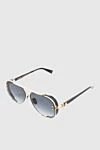 Balmain Men's yellow metal and plastic sunglasses for sun protection - UV protection. plastic, metal. Country of manufacture: Italy. Care: specialized cleaning - photo 3