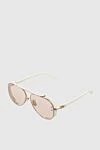 Balmain Beige men's metal and plastic sunglasses for sun protection - UV protection. plastic, metal. Country of manufacture: Italy. Care: specialized cleaning - photo 3