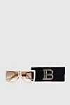 Balmain Sunglasses for women white square - Additional: UV protection. plastic, metal. Country of manufacture: Italy. Care: specialized cleaning - photo 5