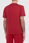 Brunello Cucinelli Футболка из хлопка красная мужская красная - лого. 100% хлопок. Страна производитель: Италия. Уход: специализированная чистка - фото 3