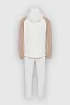 Brunello Cucinelli Костюм спортивный мужской из хлопка и полиамида белый - Контрастные рукава и молния. Капюшон. 95% хлопок, 5% полиамид. Кулиска, молния. Четыре боковых кармана. Страна производитель: Италия. Уход: специализированная чистка - фото 5