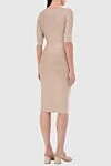 Beige dress for women Herve Leger - medium sleeve. 90% viscose, 9% nylon, 1% spandex. Country of manufacture: Italy. Care: specialized cleaning - photo 4