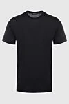 Tombolini Black cotton T-shirt for men - 100% cotton. Country of manufacture: Italy. Care: specialized cleaning - photo 1