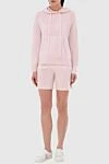 Suit with cashmere shorts pink for women P.A.R.O.S.H. - hood. 100% cashmere. Closure: drawstring. two side pockets. Country of manufacture: Italy. Care: specialized cleaning - photo 2