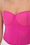 Corset made of polyamide and elastane pink for women The Andamane - 100% polyamide and elastane. Closure: zipper. Country of manufacture: Italy. Care: specialized cleaning - photo 4