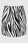 The Andamane White cotton skirt for women - zebra pattern, cut. 98% cotton, 2% elastane. zipper, button. Country of manufacture: Italy. Care: specialized cleaning - photo 5