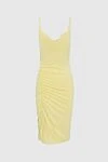 The Andamane Yellow viscose dress for women - assembly of fabric. 93% viscose, 7% elastane. Country of manufacture: Italy. Care: specialized cleaning - photo 1