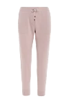 Brunello Cucinelli Cashmere pants pink for women - two pockets. 100% cashmere. elastic belt with lacing. Country of manufacture: Italy. Care: specialized cleaning - photo 1