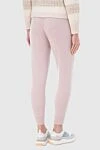 Cashmere pants pink for women Brunello Cucinelli - two pockets. 100% cashmere. elastic belt with lacing. Country of manufacture: Italy. Care: specialized cleaning - photo 4