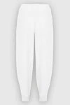 White cotton pants for women Philosophy di Lorenzo Serafini - 100% cotton. Closure: drawstring. Country of manufacture: Italy. Care: specialized cleaning - photo 6