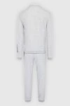 Kiton Sports suit for men made of cotton and polyester white - Contrast quilted front. 70% cotton, 30% polyester. Closure: Elastic waistband with drawstring, zipper. Four side pockets. Country of manufacture: Italy. Care: specialized cleaning - photo 7