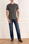 Gray cotton T-shirt for men Brunello Cucinelli - 100% cotton. Country of manufacture: Italy. Care: specialized cleaning - photo 2