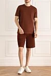 Костюм спортивный мужской из хлопка бежевый спортивный Brunello Cucinelli - 100% хлопок. Кулиска, молния. Четыре боковых кармана. Страна производитель: Италия. Уход: специализированная чистка - фото 2