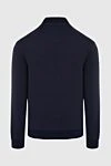 Brunello Cucinelli Кофта спортивная из хлопка и полиамида синяя мужская - 94% хлопок, 6% полиамид. молния. карманы боковые. Страна производитель: Италия. Уход: специализированная чистка - фото 5