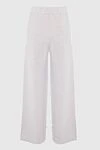 Beige wool pants for women Fabiana Filippi - 100% wool. elastic belt. Country of manufacture: Italy. Care: specialized cleaning - photo 6