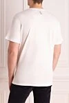 White cotton T-shirt for men Billionaire - Decor: logo print. Composition: 100% cotton. Country of manufacture: Italy. Care: specialized cleaning - photo 4