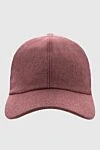 Cesare di Napoli Cashmere cap burgundy for men - 100% cashmere. Country of manufacture: Italy. Care: specialized cleaning - photo 1