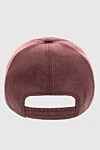 Cashmere cap burgundy for men Cesare di Napoli - 100% cashmere. Country of manufacture: Italy. Care: specialized cleaning - photo 4