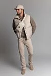 Ремінь зі шкіри бежевий for men Bottega Veneta - Плетена шкіра. 100% шкіра. Розмір: Ширина 4см. Пряжка. Країна виробник: Італія. Догляд: спеціалізоване чищення - фото 4