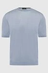 Cesare di Napoli Short sleeve silk jumper gray for men - Short sleeve. 100% silk. Country of manufacture: Italy. Care: specialized cleaning - photo 1