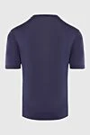 Silk short sleeve jumper purple for men Cesare di Napoli - Short sleeve. 100% silk. Country of manufacture: Italy. Care: specialized cleaning - photo 6