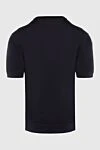 Short sleeve jumper in silk and cotton black for men Cesare di Napoli - Short sleeve. 55% silk, 45% cotton. Country of manufacture: Italy. Care: specialized cleaning - photo 6