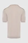 Short sleeve jumper in silk and cotton beige for men Cesare di Napoli - Optional: Short sleeve. Composition: 50% silk, 50% cotton. Country of manufacture: Italy. Care: specialized cleaning - photo 6