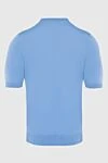 Cotton short sleeve jumper blue for men Cesare di Napoli - Short sleeve. 100% cotton. Country of manufacture: Italy. Care: specialized cleaning - photo 6