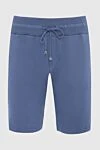 Cesare di Napoli Blue cotton shorts for men - 100% cotton. drawstring. Country of manufacture: Italy. Care: specialized cleaning - photo 1
