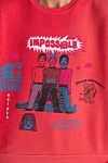 Mother Denim Красный хлопковый свитшот свободного кроя с уникальным арт-принтом (уценка) - принт рисунка. 100% хлопок. Страна производитель: США. Уход: специализированная чистка - фото 5