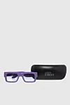 Giuseppe Di Morabito Rectangular purple glasses for women - Additional: UV protection. plastic, metal. Country of manufacture: Italy. Care: specialized cleaning - photo 5