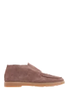 Santoni Beige nubuck loafers for men - contrast sole. 100% leather. platform height 2cm. Country of manufacture: Italy. Care: specialized cleaning - photo 1