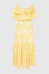 Charo Ruiz Yellow dress - flower pattern, ruffles Pocket: no Closure: no 70% cotton 30% polyester (PL) Care: dry clean Made in Italy - photo 1