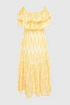 Yellow dress Charo Ruiz - flower pattern, ruffles Pocket: no Closure: no 70% cotton 30% polyester (PL) Care: dry clean Made in Italy - photo 2
