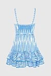 Blue cotton and polyester dress for women Charo Ruiz - hidden zipper, belt. floral pattern. 70% cotton, 30% polyester. Country of manufacture: Italy. Care: specialized cleaning - photo 6