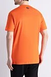 Philipp Plein Orange T-shirt with black monogram and Switzerland inscription - brand logo. 100% cotton. Country of manufacture: Italy. Care: specialized cleaning - photo 5