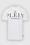 Philipp Plein White cotton T-shirt for men - brand logo. 100% cotton. Country of manufacture: Italy. Care: specialized cleaning - photo 1