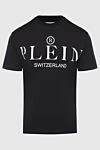 Philipp Plein Black cotton T-shirt for men - brand logo. 100% cotton. Country of manufacture: Italy. Care: specialized cleaning - photo 1