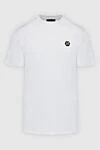 Philipp Plein White cotton T-shirt for men - brand logo. 100% cotton. Country of manufacture: Italy. Care: specialized cleaning - photo 1