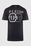 Philipp Plein Black cotton T-shirt for men - brand logo. 100% cotton. Country of manufacture: Italy. Care: specialized cleaning - photo 1