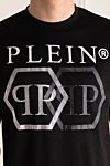 Philipp Plein Black cotton T-shirt for men - brand logo. 100% cotton. Country of manufacture: Italy. Care: specialized cleaning - photo 5