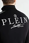 Sports suit for men made of cotton and polyester black Philipp Plein - Brand logo patch, brand print on back, contrast trim. Hood. 88% cotton 12% polyester. Closure: Drawstring, zipper. Four side pockets. Country of manufacture: Italy. Care: specialized cleaning - photo 6