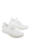 Philipp Plein White polyester sneakers for men - contrast sole, logo. 100% polyester (PL). lacing. Country of manufacture: Italy. Care: specialized cleaning - photo 3