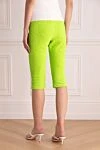 Light green cotton and polyamide leggings for women MSGM - 75% cotton, 25% polyamide. zipper. Country of manufacture: Italy. Care: specialized cleaning - photo 4