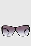 Chanel Black plastic glasses for women - Frame color: black. purple. logo on the bracket. 100% plastic. Country of manufacture: Italy. Care: specialized cleaning - photo 1