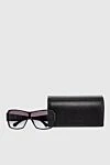 Chanel Black plastic glasses for women - Frame color: black. purple. logo on the bracket. 100% plastic. Country of manufacture: Italy. Care: specialized cleaning - photo 5