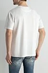 White cotton T-shirt for men Valentino - 100% cotton. Country of manufacture: Italy. Care: specialized cleaning - photo 4