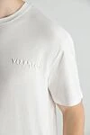 Valentino White cotton T-shirt for men - 100% cotton. Country of manufacture: Italy. Care: specialized cleaning - photo 5